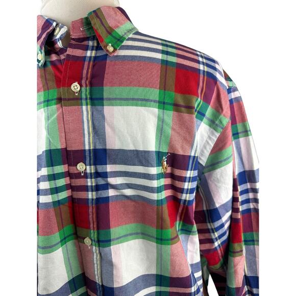 Polo Ralph Lauren Multi-Colored Plaid Button Down Shirt Men's Big & Tall XXL - Picture 4 of 12